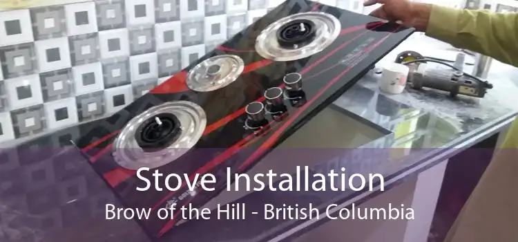 Stove Installation Brow of the Hill - British Columbia